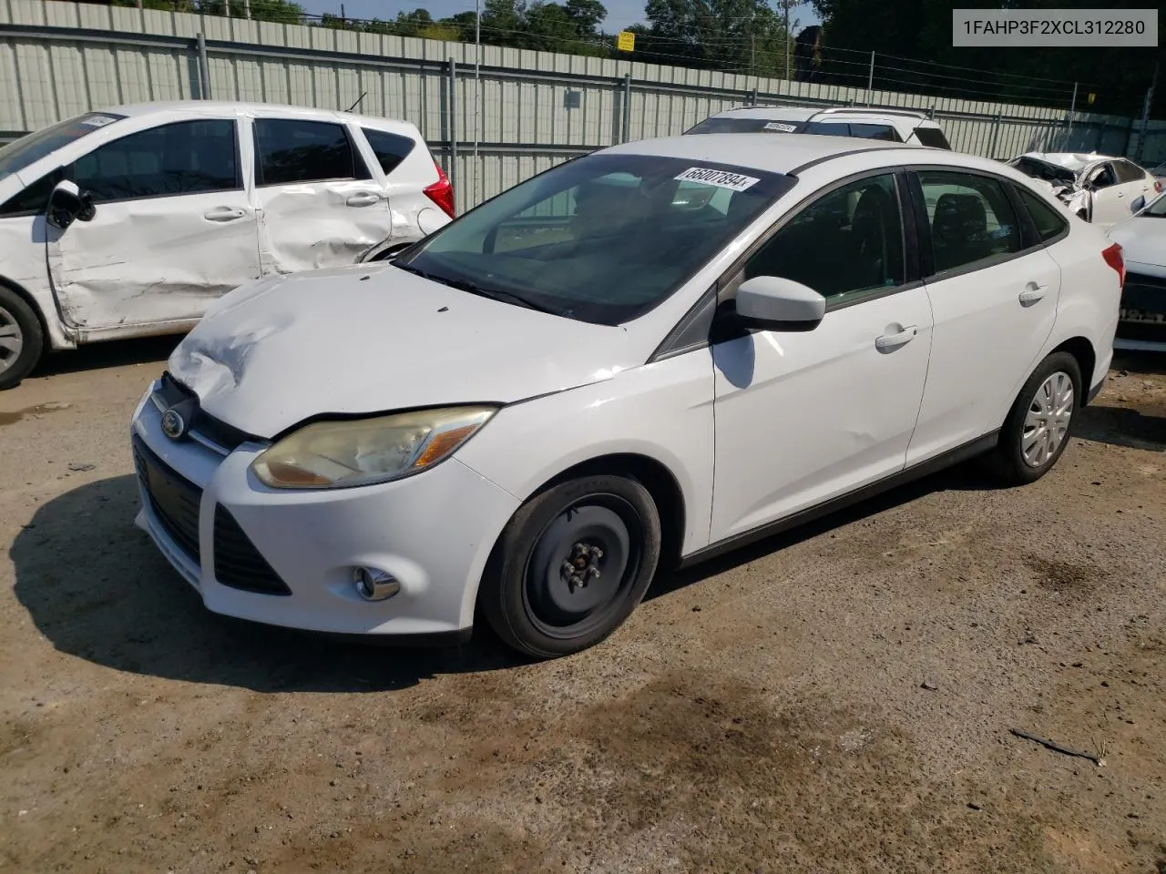 2012 Ford Focus Se VIN: 1FAHP3F2XCL312280 Lot: 66007894