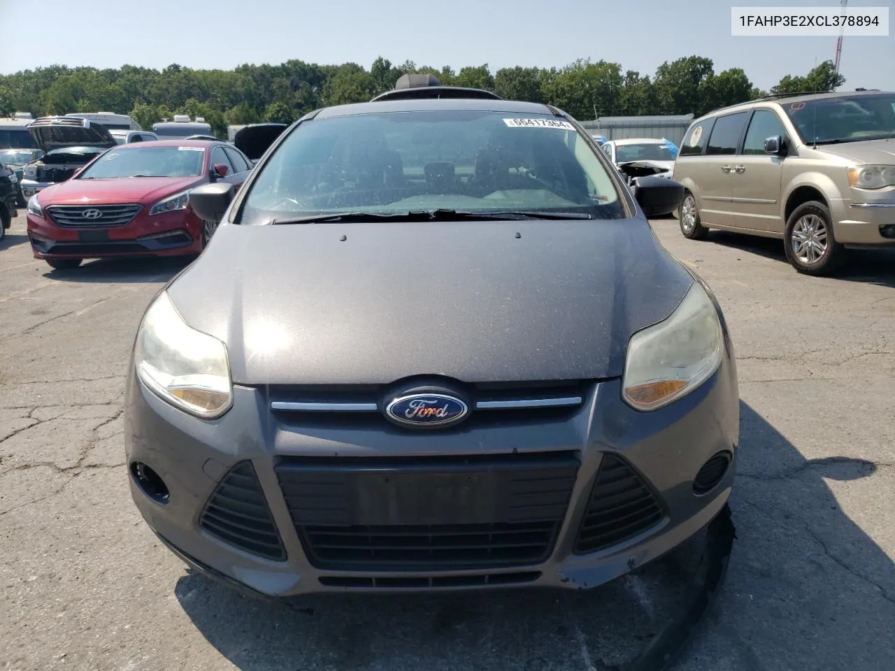 2012 Ford Focus S VIN: 1FAHP3E2XCL378894 Lot: 66417364