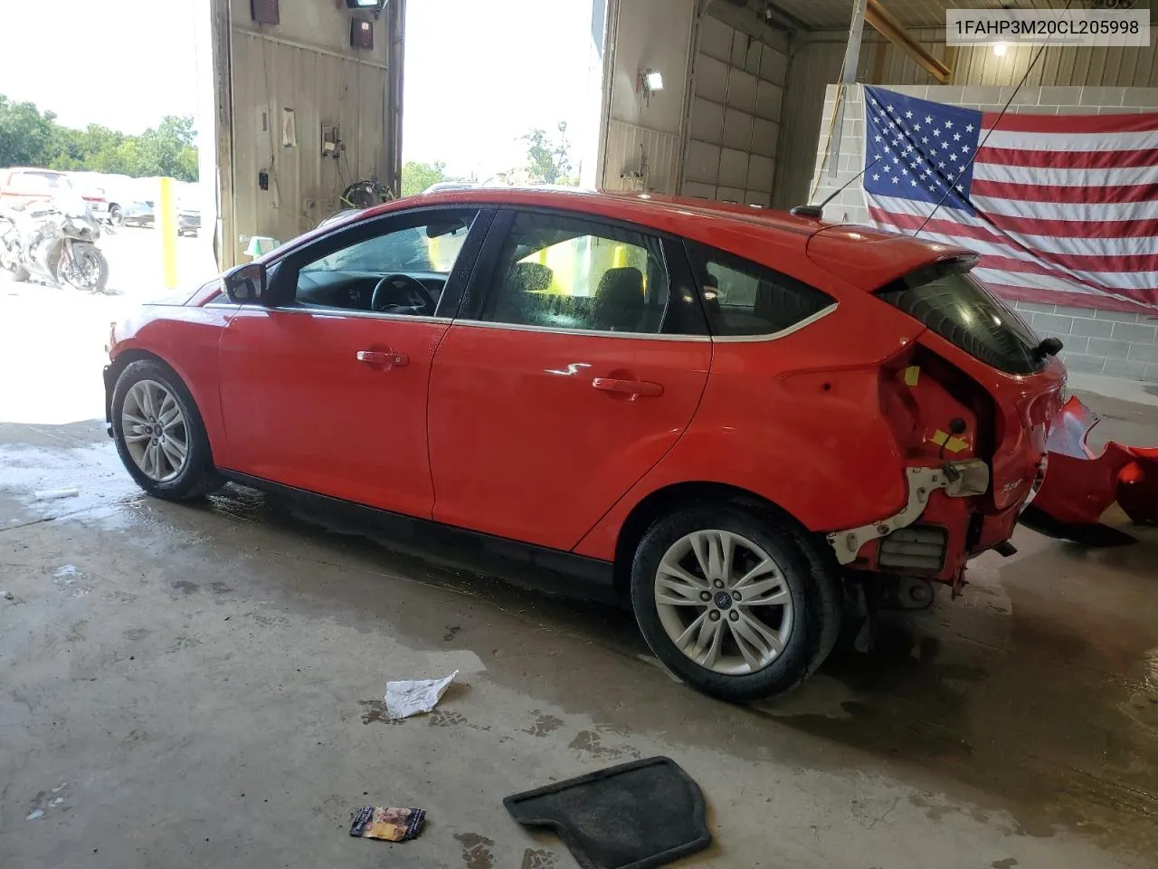 1FAHP3M20CL205998 2012 Ford Focus Sel