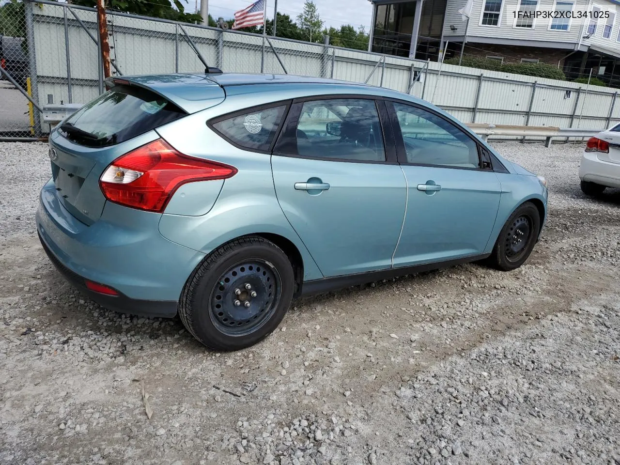 2012 Ford Focus Se VIN: 1FAHP3K2XCL341025 Lot: 66663574