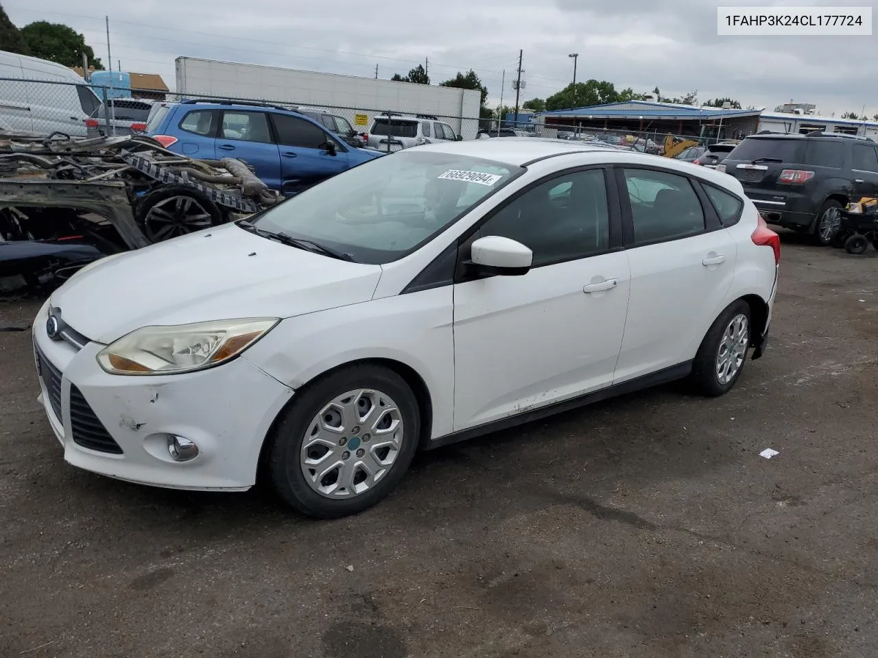 2012 Ford Focus Se VIN: 1FAHP3K24CL177724 Lot: 66929094