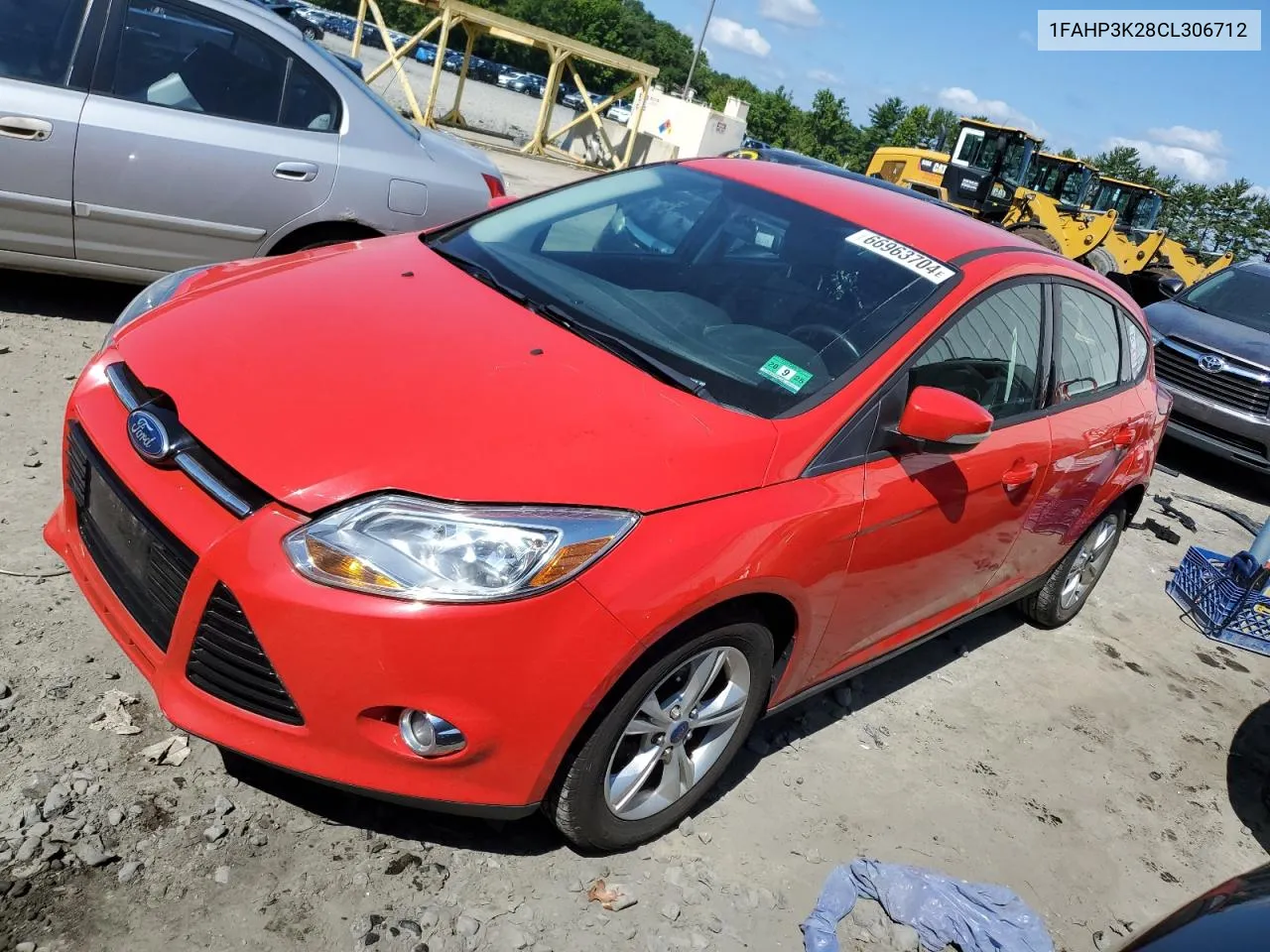 2012 Ford Focus Se VIN: 1FAHP3K28CL306712 Lot: 66963704