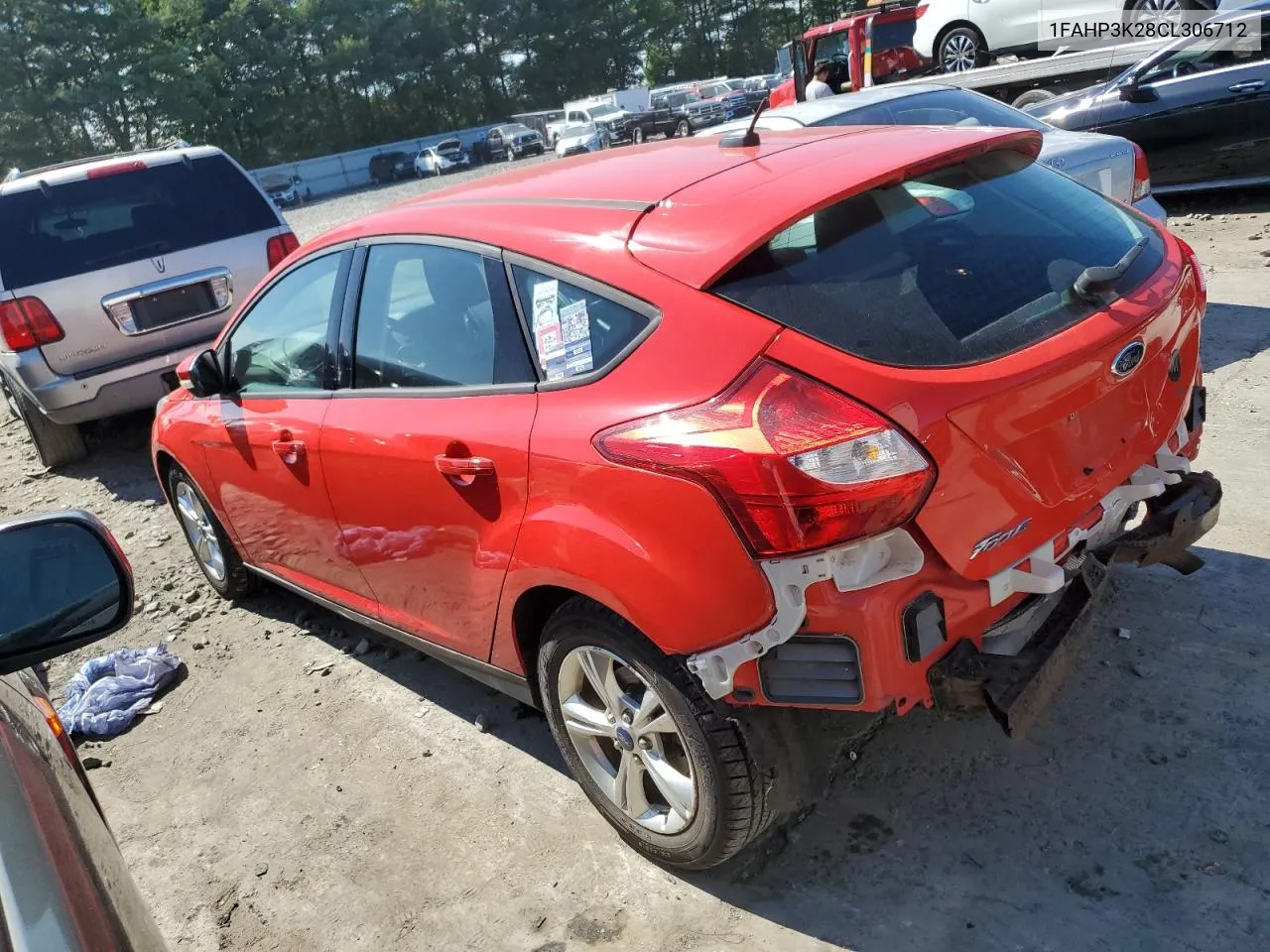 2012 Ford Focus Se VIN: 1FAHP3K28CL306712 Lot: 66963704