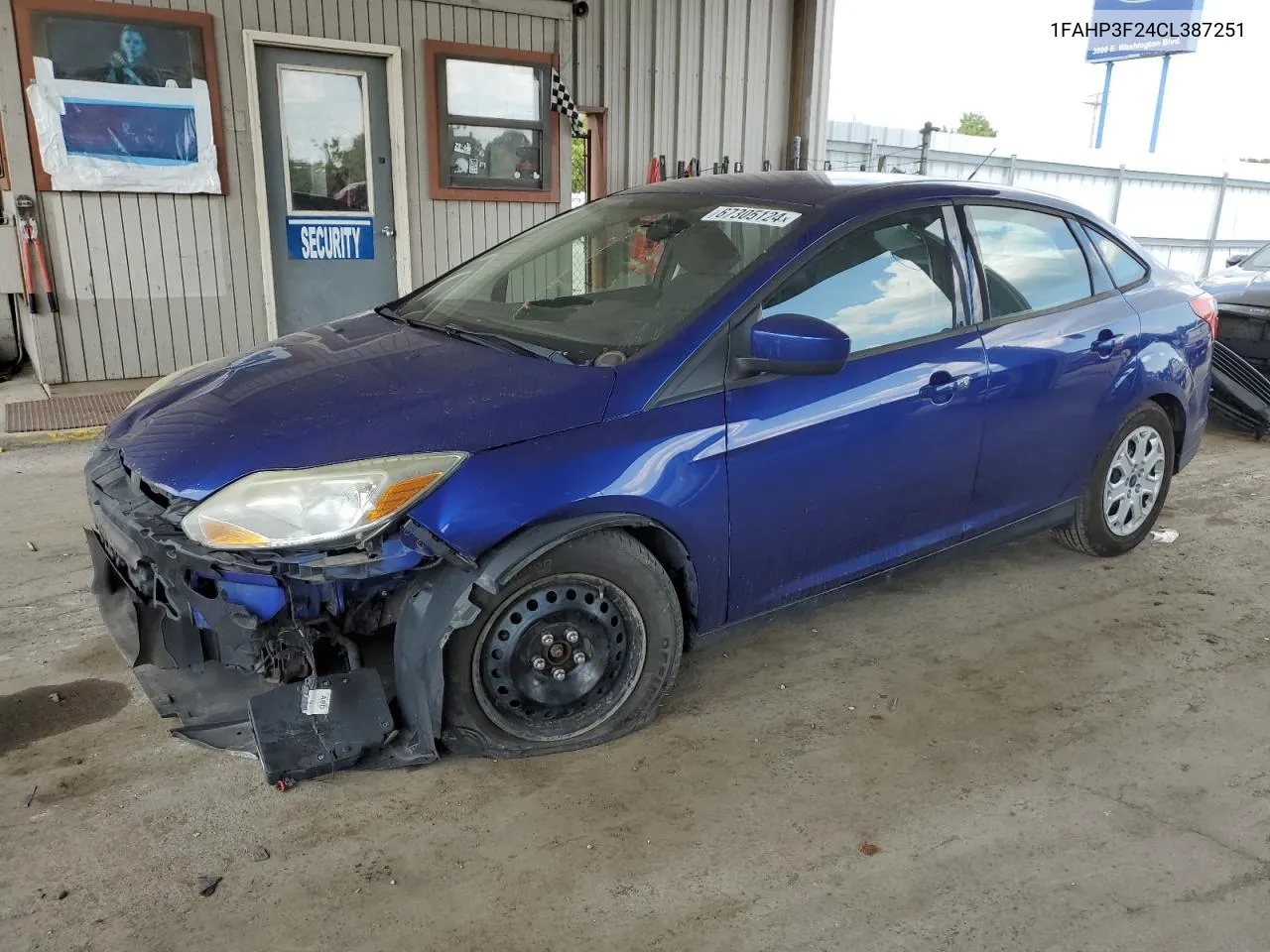 2012 Ford Focus Se VIN: 1FAHP3F24CL387251 Lot: 67305124