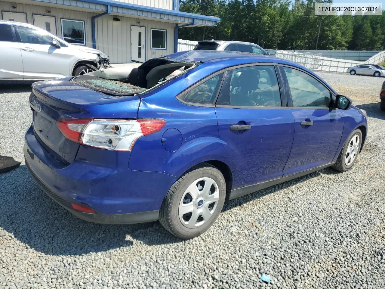 1FAHP3E20CL307834 2012 Ford Focus S