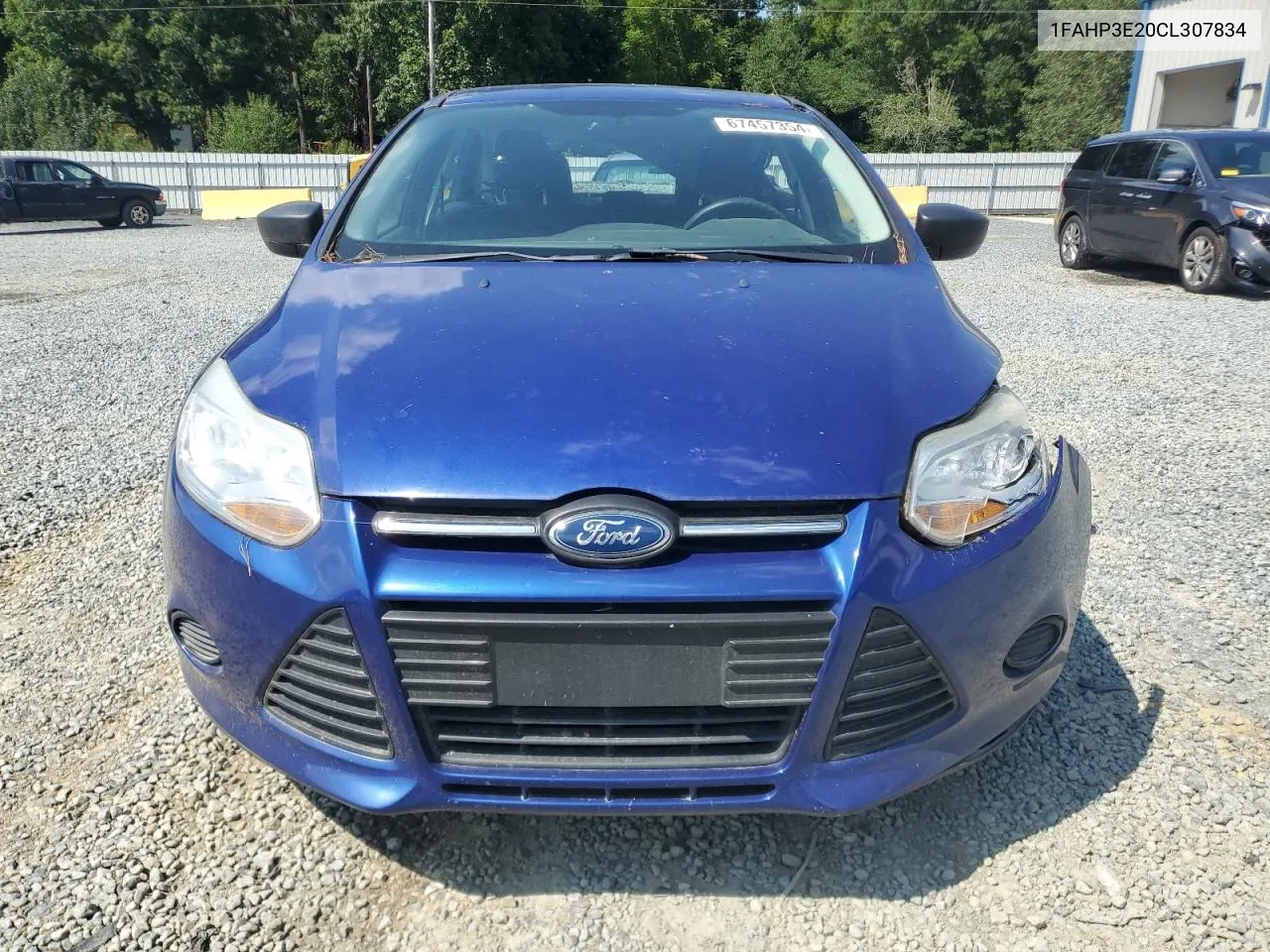 1FAHP3E20CL307834 2012 Ford Focus S