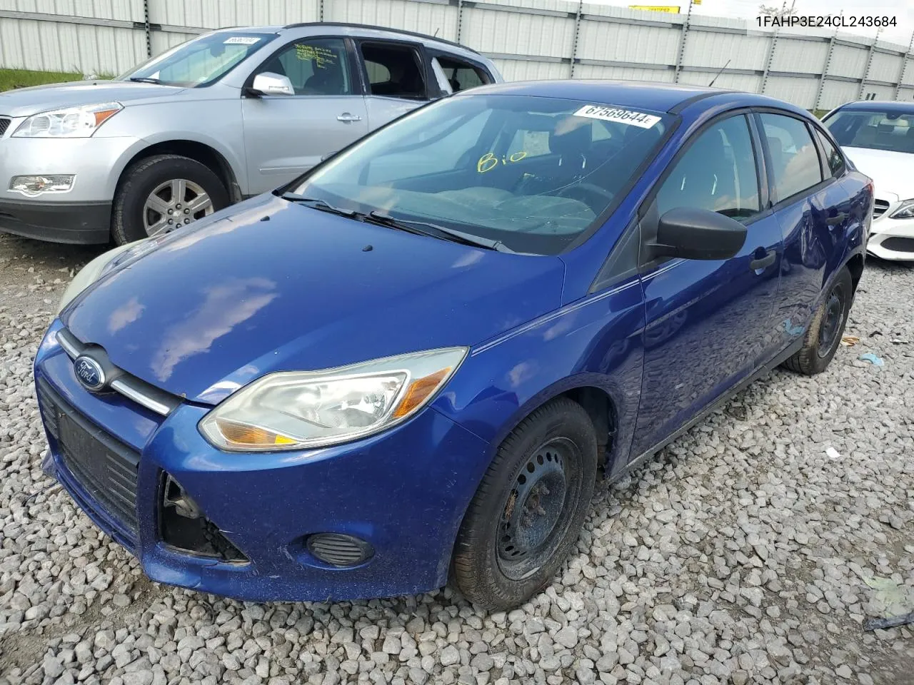 2012 Ford Focus S VIN: 1FAHP3E24CL243684 Lot: 67569644