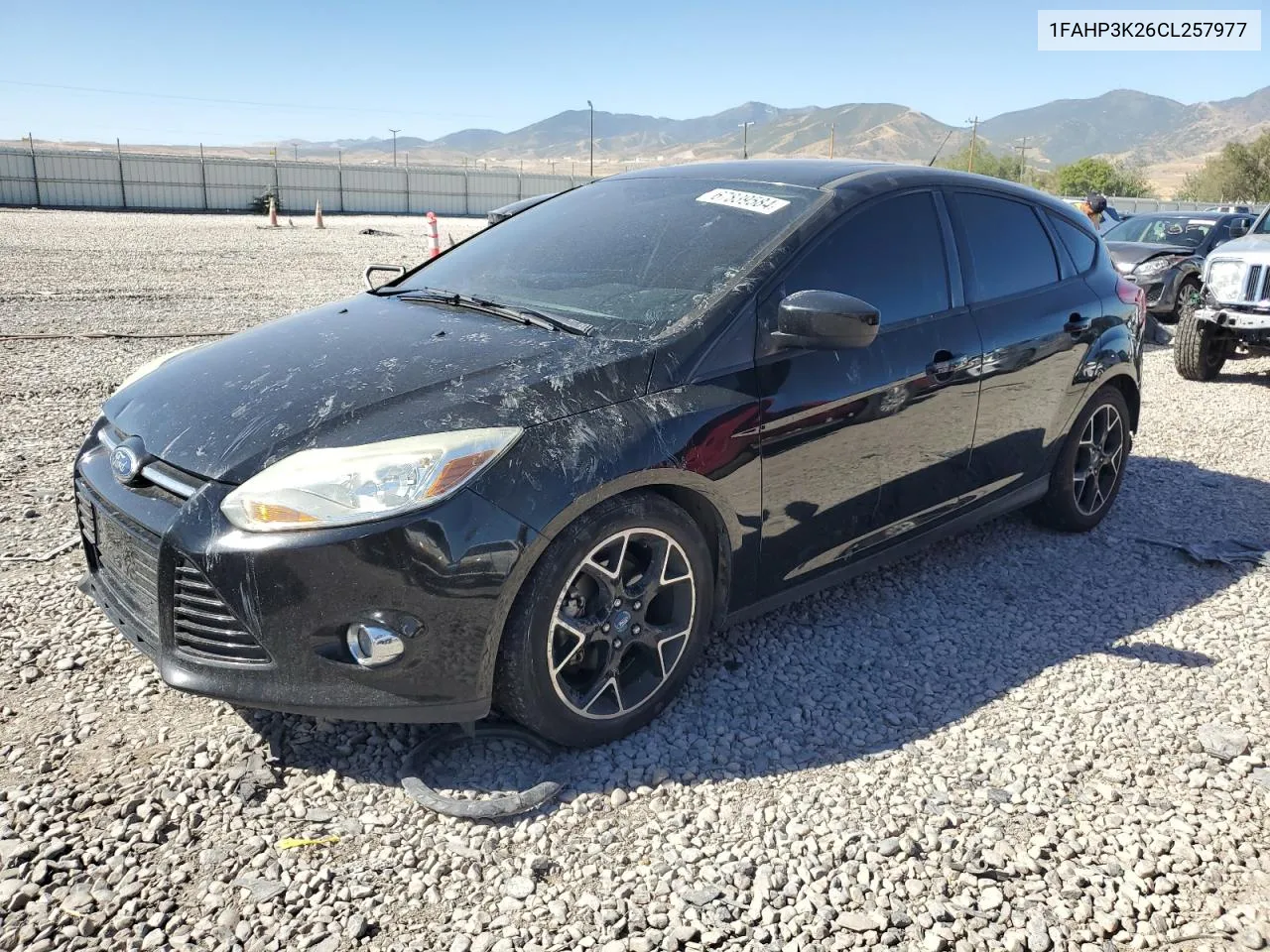 2012 Ford Focus Se VIN: 1FAHP3K26CL257977 Lot: 67839584