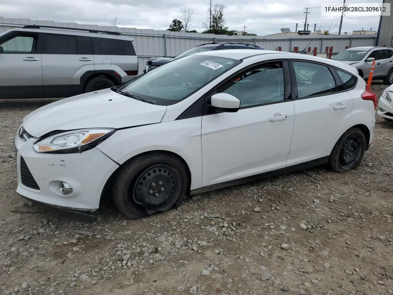 2012 Ford Focus Se VIN: 1FAHP3K28CL309612 Lot: 69327174