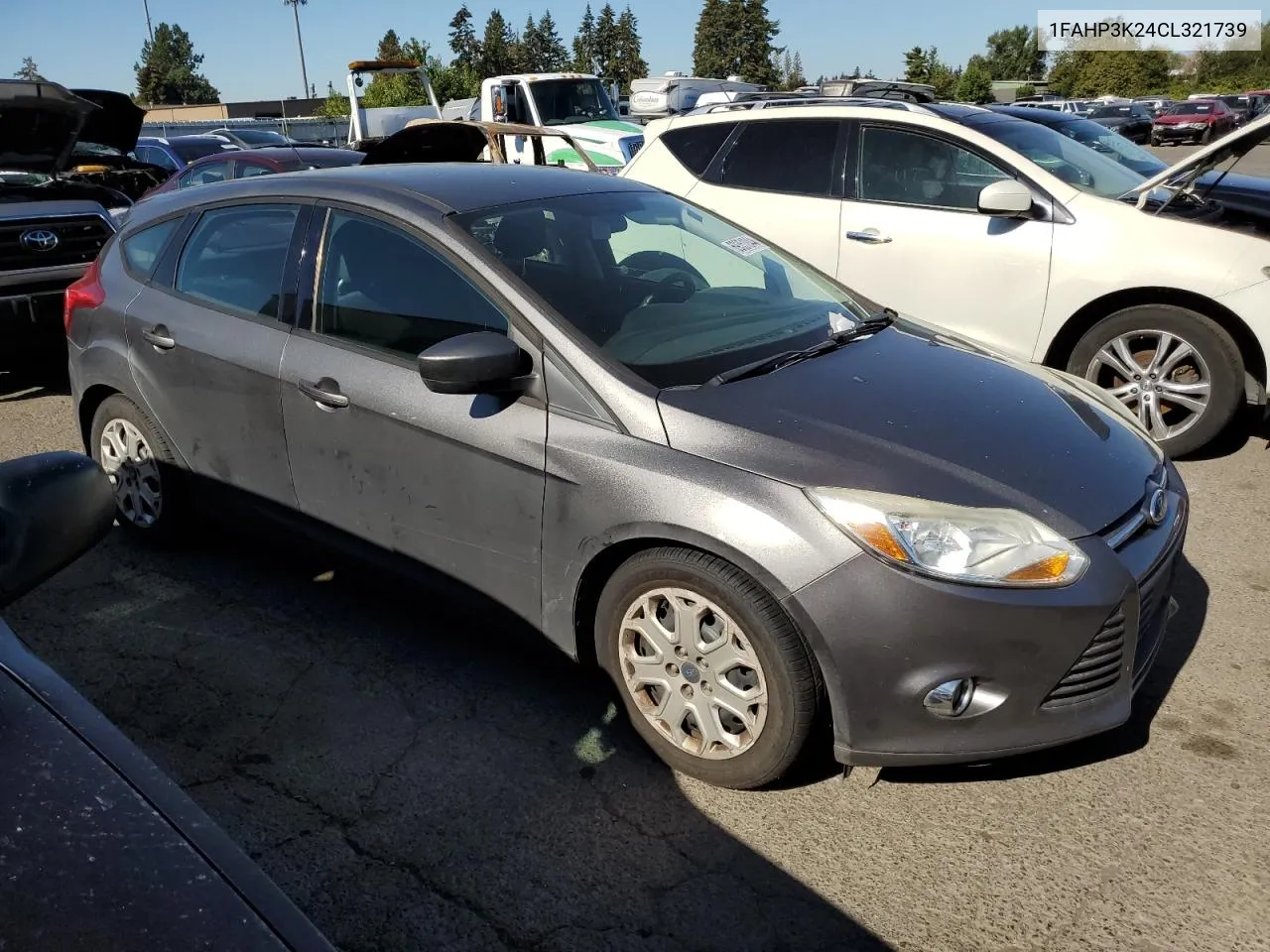 2012 Ford Focus Se VIN: 1FAHP3K24CL321739 Lot: 69351044