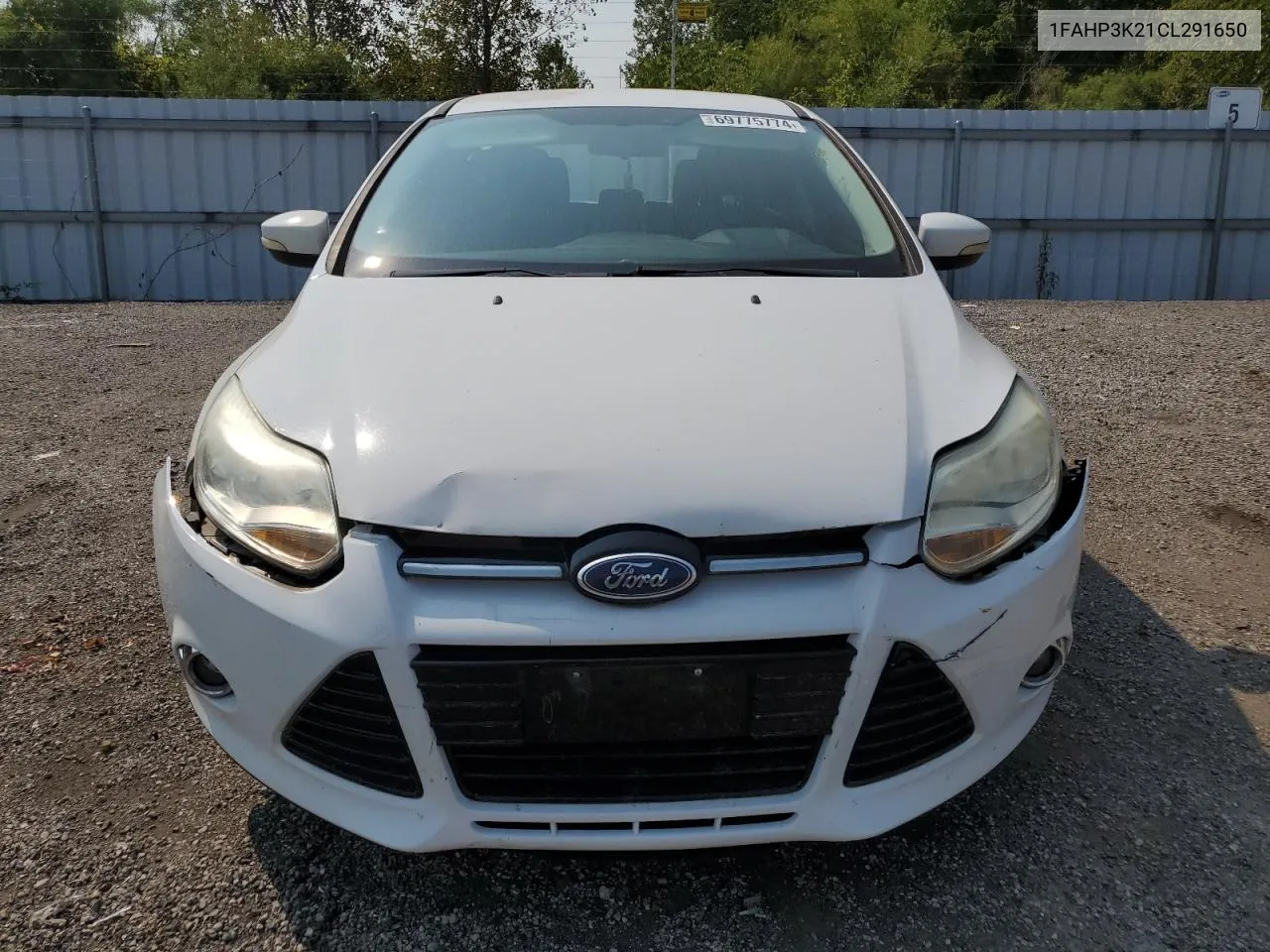 2012 Ford Focus Se VIN: 1FAHP3K21CL291650 Lot: 69775774