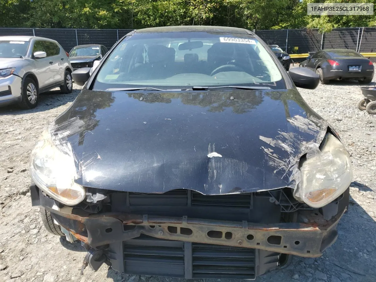 1FAHP3E25CL317968 2012 Ford Focus S