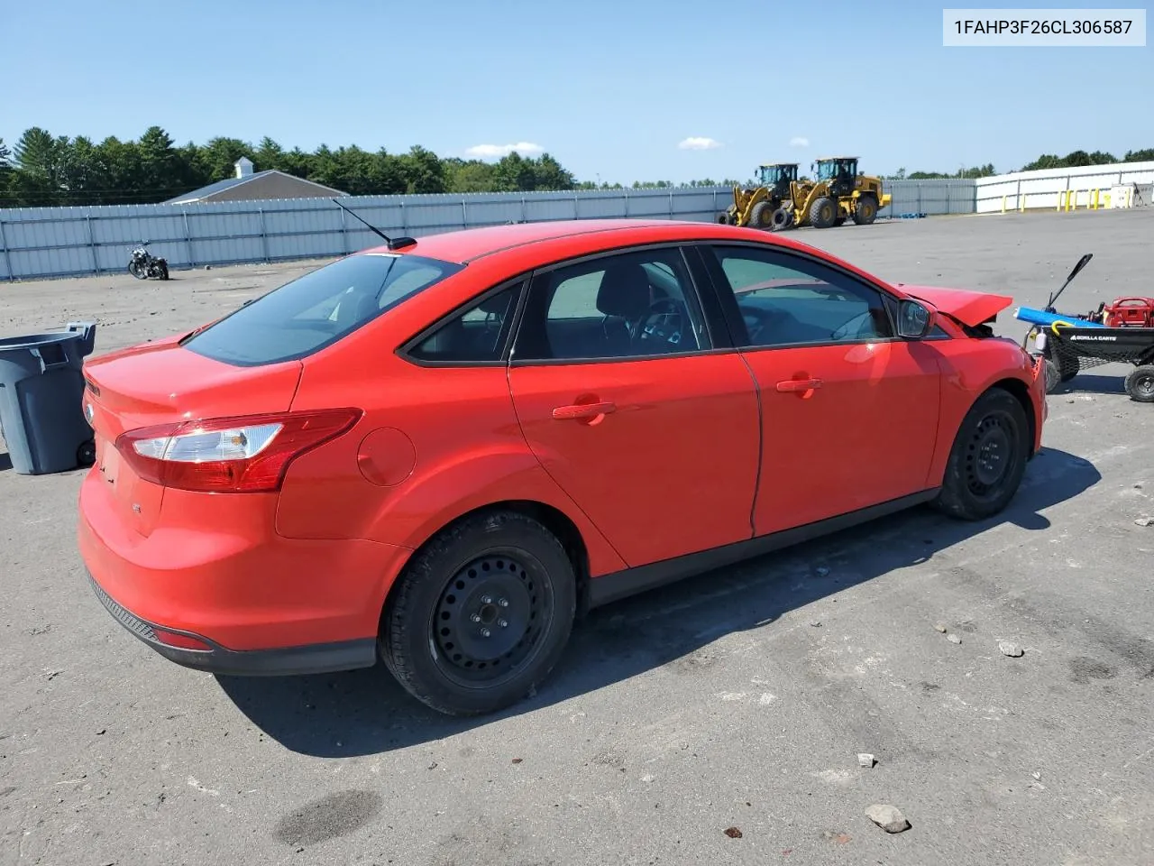 2012 Ford Focus Se VIN: 1FAHP3F26CL306587 Lot: 70060724