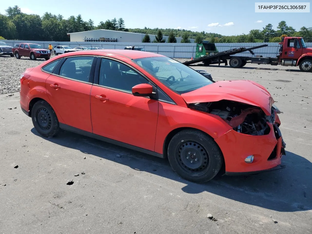 2012 Ford Focus Se VIN: 1FAHP3F26CL306587 Lot: 70060724