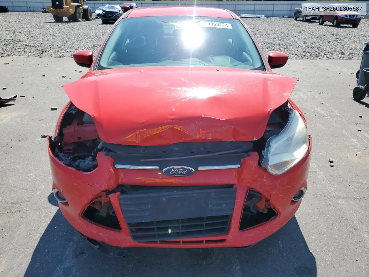 2012 Ford Focus Se VIN: 1FAHP3F26CL306587 Lot: 70060724