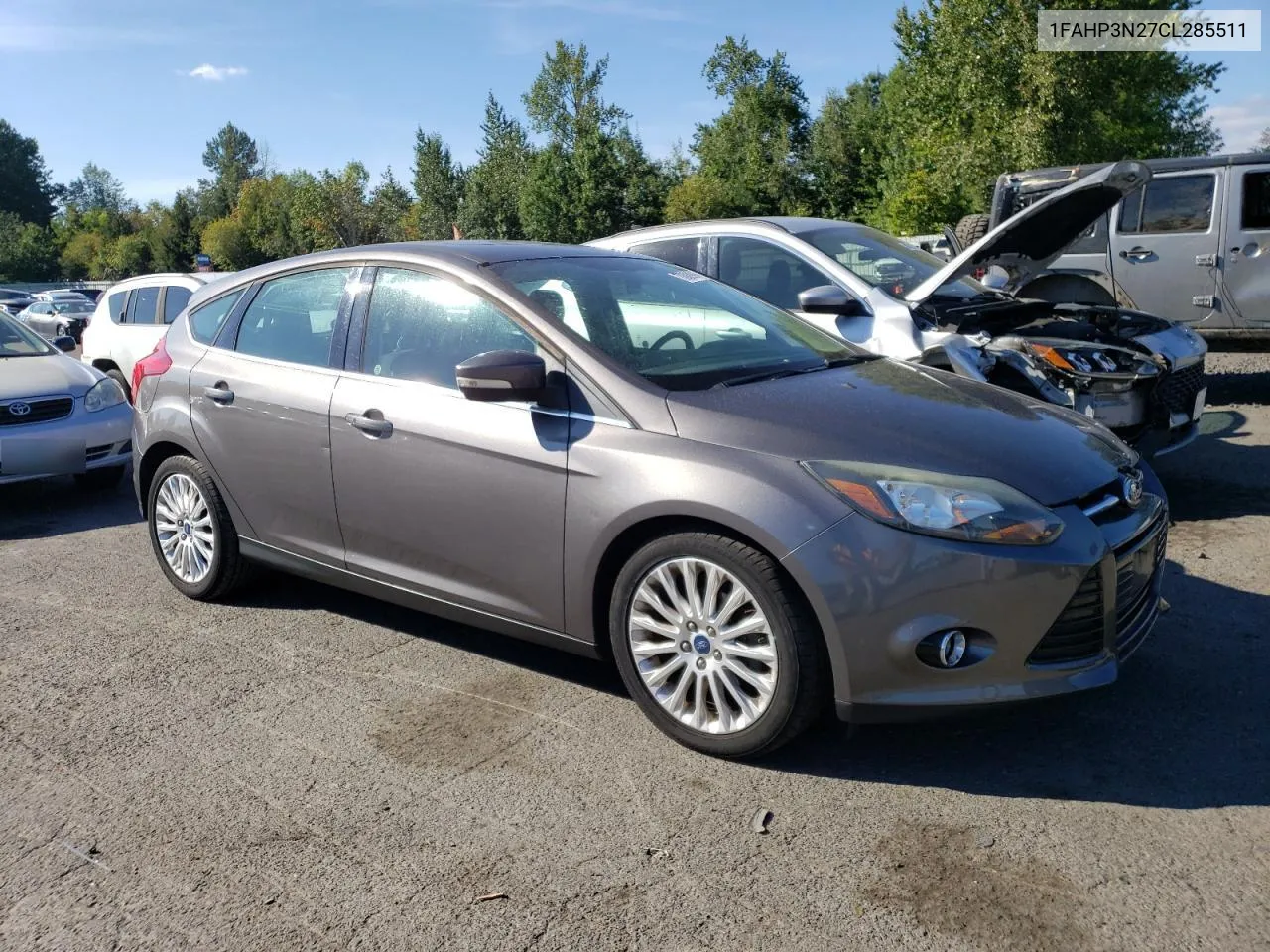 2012 Ford Focus Titanium VIN: 1FAHP3N27CL285511 Lot: 70088994