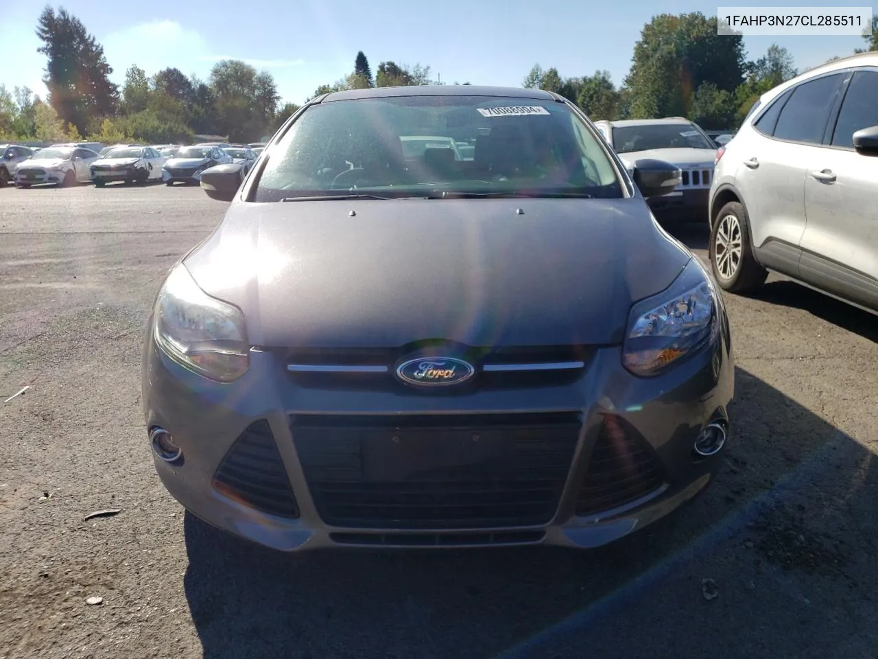 2012 Ford Focus Titanium VIN: 1FAHP3N27CL285511 Lot: 70088994