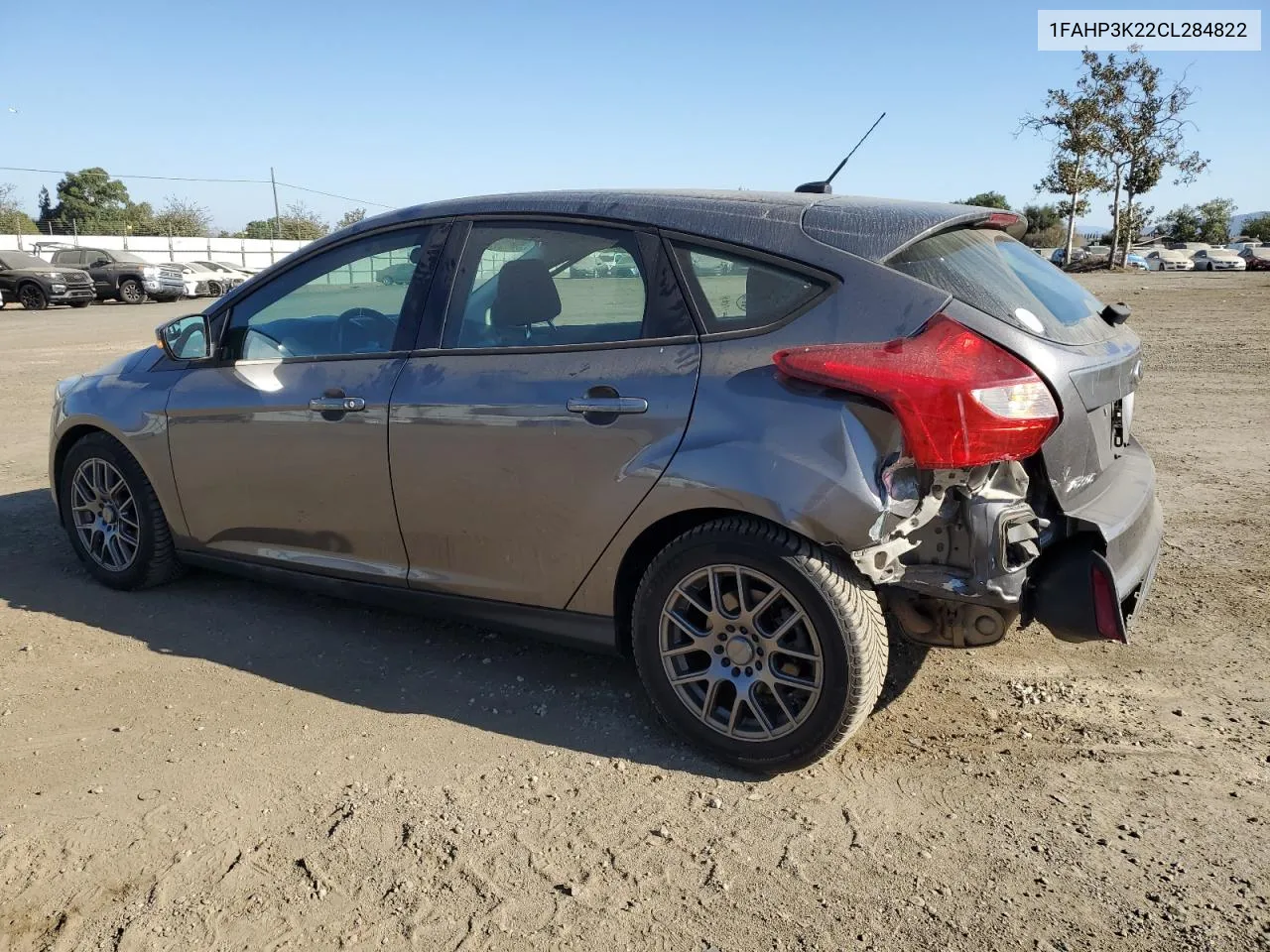 2012 Ford Focus Se VIN: 1FAHP3K22CL284822 Lot: 70137954