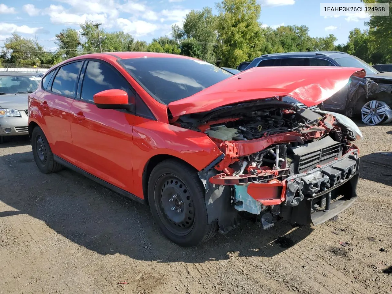 2012 Ford Focus Se VIN: 1FAHP3K26CL124958 Lot: 70366024