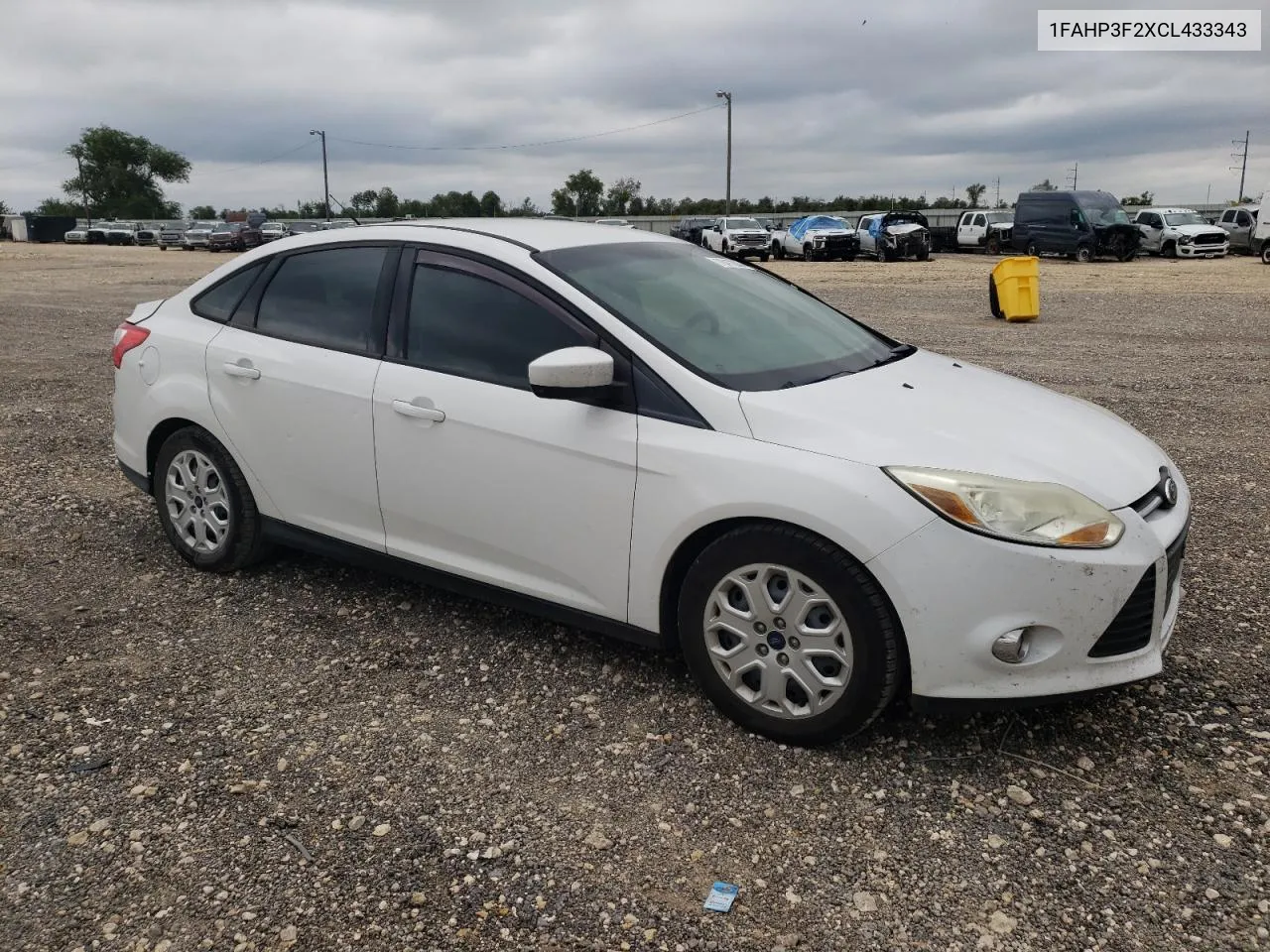 2012 Ford Focus Se VIN: 1FAHP3F2XCL433343 Lot: 70412834