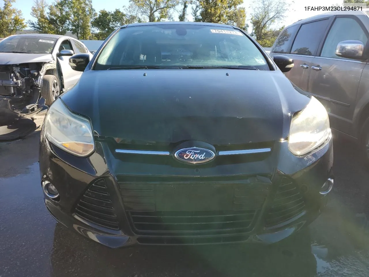 2012 Ford Focus Sel VIN: 1FAHP3M23CL294871 Lot: 70414224