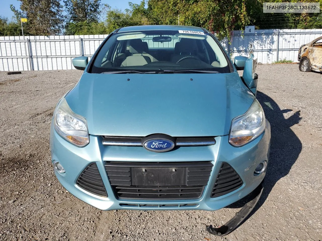 2012 Ford Focus Se VIN: 1FAHP3F28CL133672 Lot: 70610864