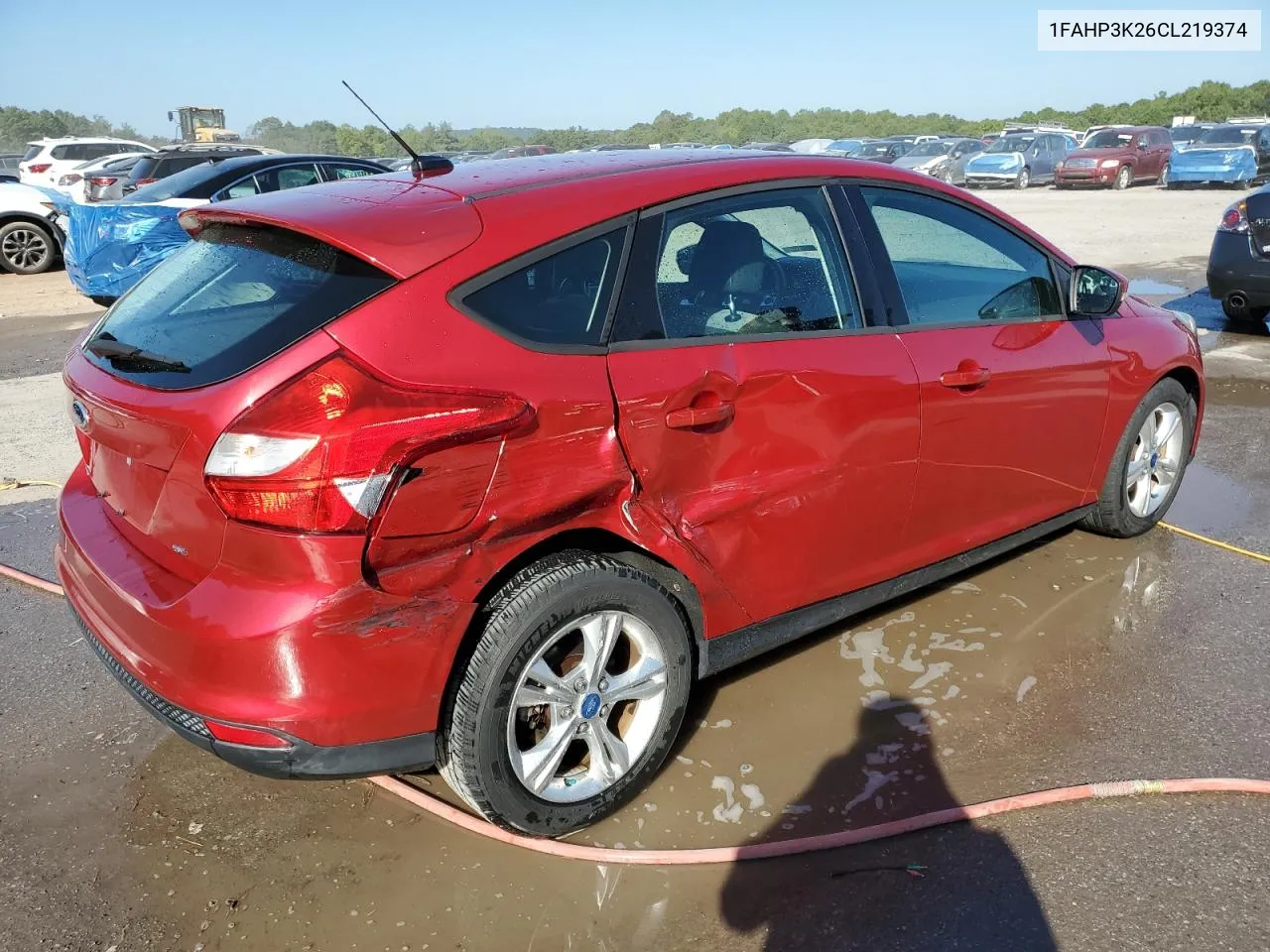 2012 Ford Focus Se VIN: 1FAHP3K26CL219374 Lot: 70743934