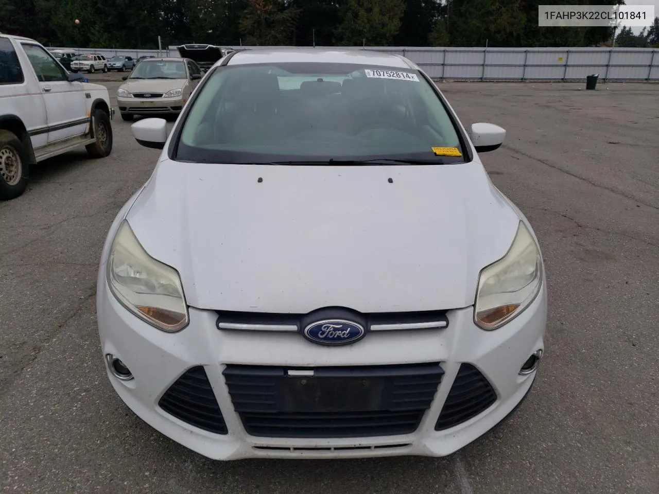 2012 Ford Focus Se VIN: 1FAHP3K22CL101841 Lot: 70752814