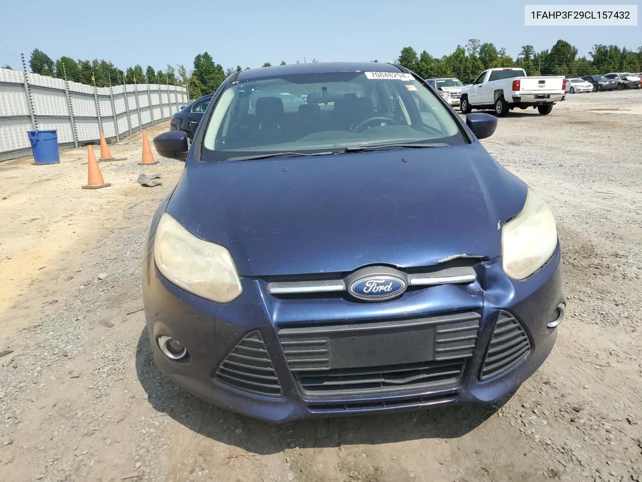 2012 Ford Focus Se VIN: 1FAHP3F29CL157432 Lot: 70848294