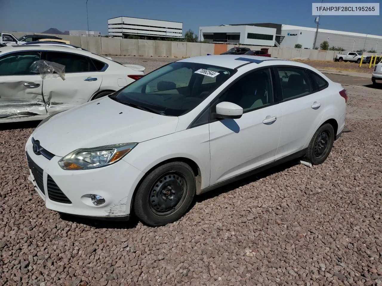 2012 Ford Focus Se VIN: 1FAHP3F28CL195265 Lot: 70862544