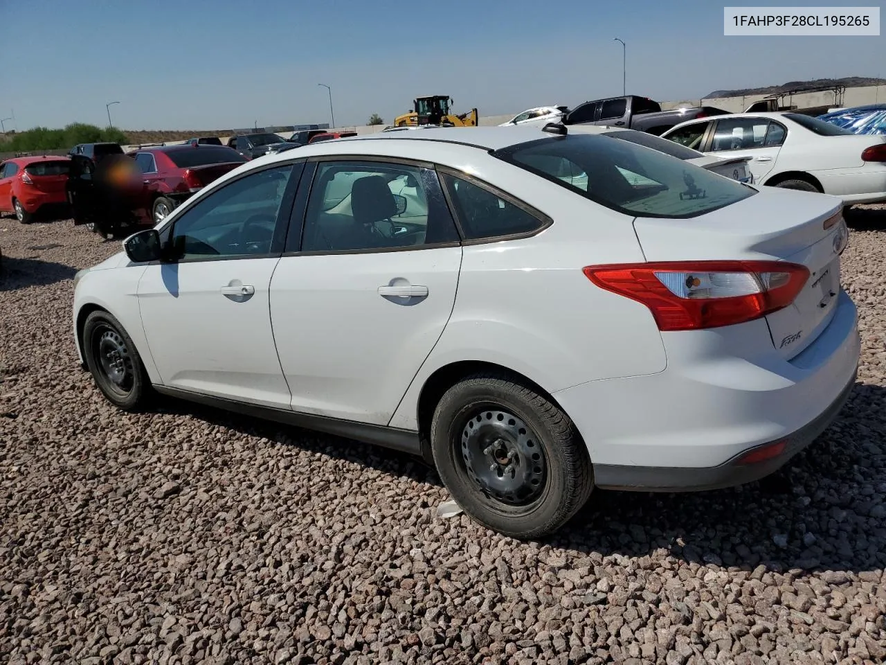 2012 Ford Focus Se VIN: 1FAHP3F28CL195265 Lot: 70862544