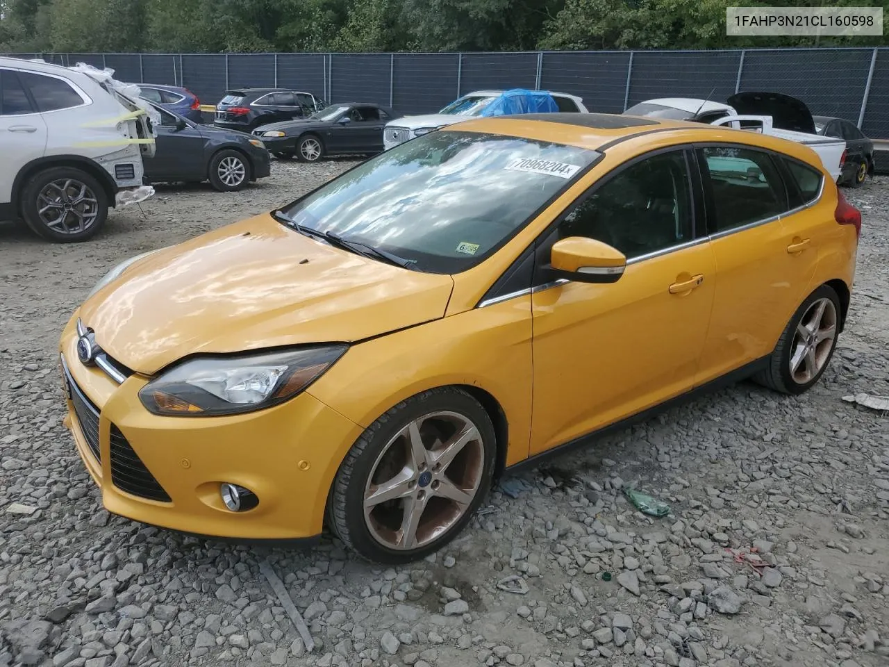 1FAHP3N21CL160598 2012 Ford Focus Titanium