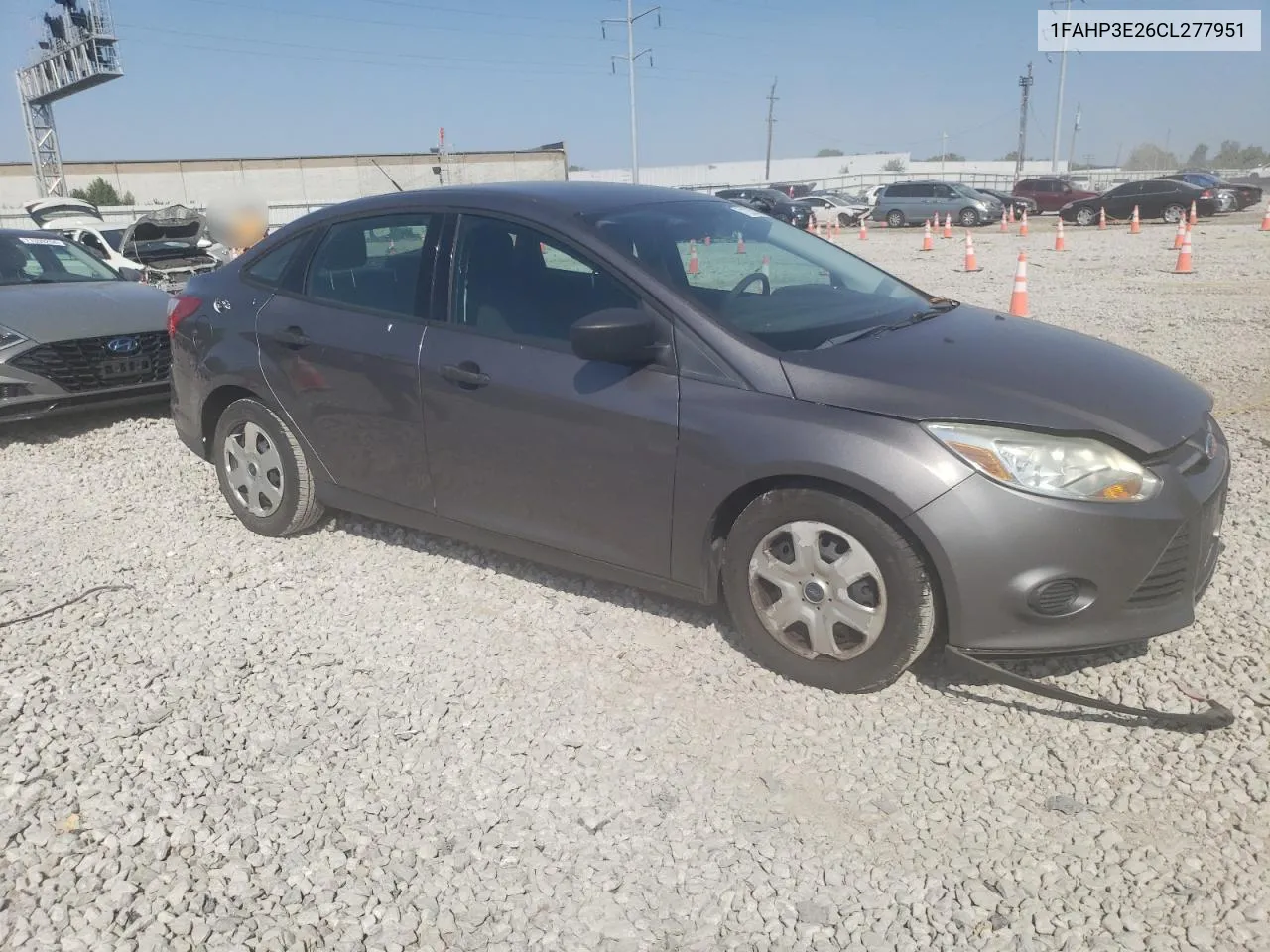 2012 Ford Focus S VIN: 1FAHP3E26CL277951 Lot: 71220324