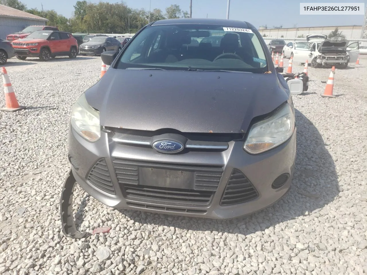 2012 Ford Focus S VIN: 1FAHP3E26CL277951 Lot: 71220324