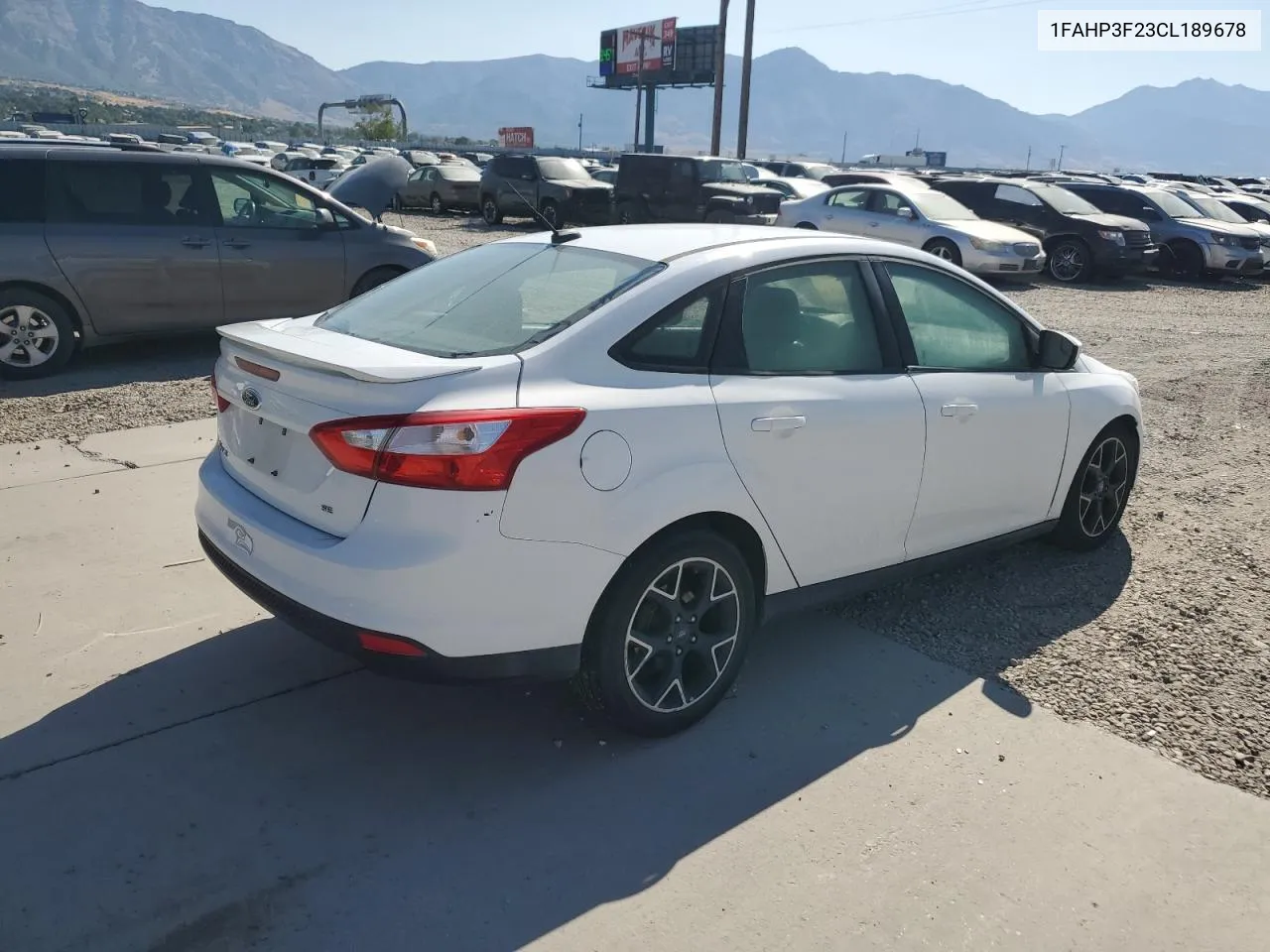 2012 Ford Focus Se VIN: 1FAHP3F23CL189678 Lot: 71279764