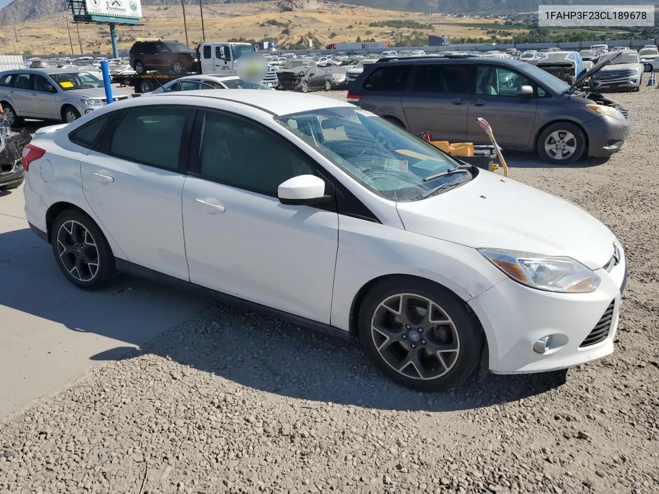 2012 Ford Focus Se VIN: 1FAHP3F23CL189678 Lot: 71279764