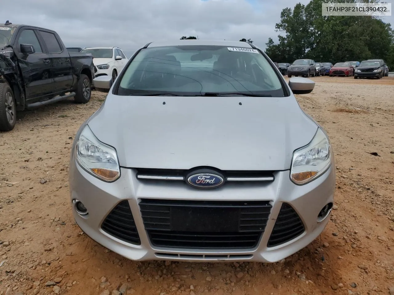 2012 Ford Focus Se VIN: 1FAHP3F21CL390432 Lot: 71346024