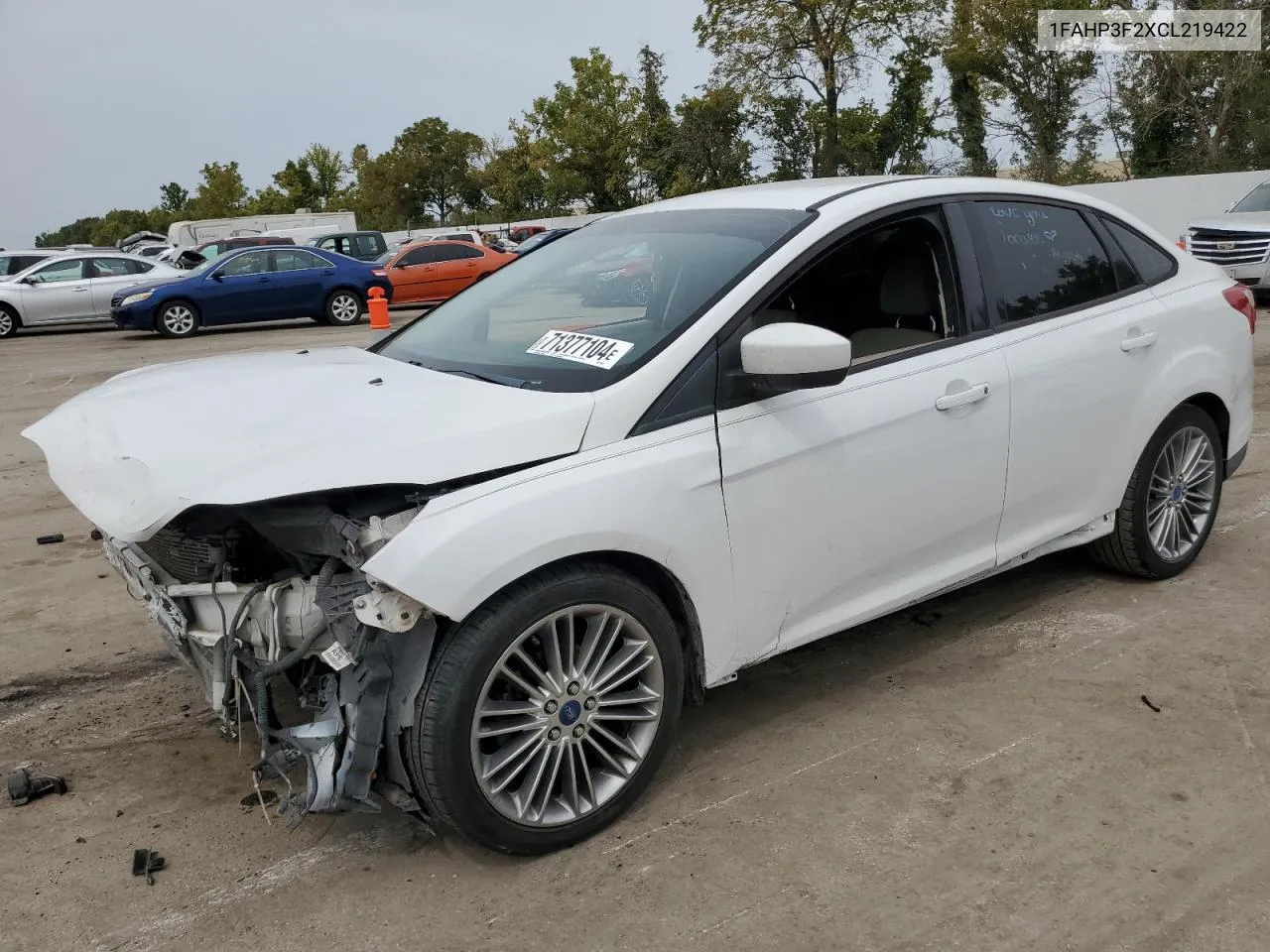 2012 Ford Focus Se VIN: 1FAHP3F2XCL219422 Lot: 71377104