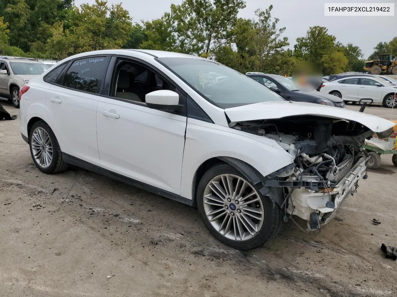 2012 Ford Focus Se VIN: 1FAHP3F2XCL219422 Lot: 71377104