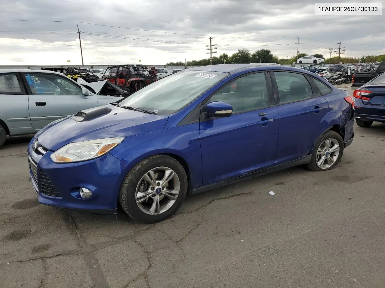 2012 Ford Focus Se VIN: 1FAHP3F26CL430133 Lot: 71486514