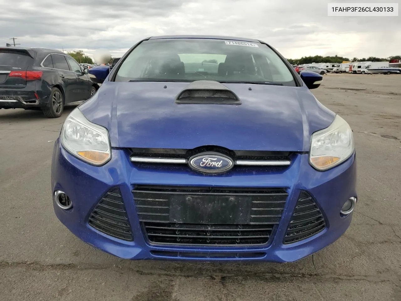 2012 Ford Focus Se VIN: 1FAHP3F26CL430133 Lot: 71486514