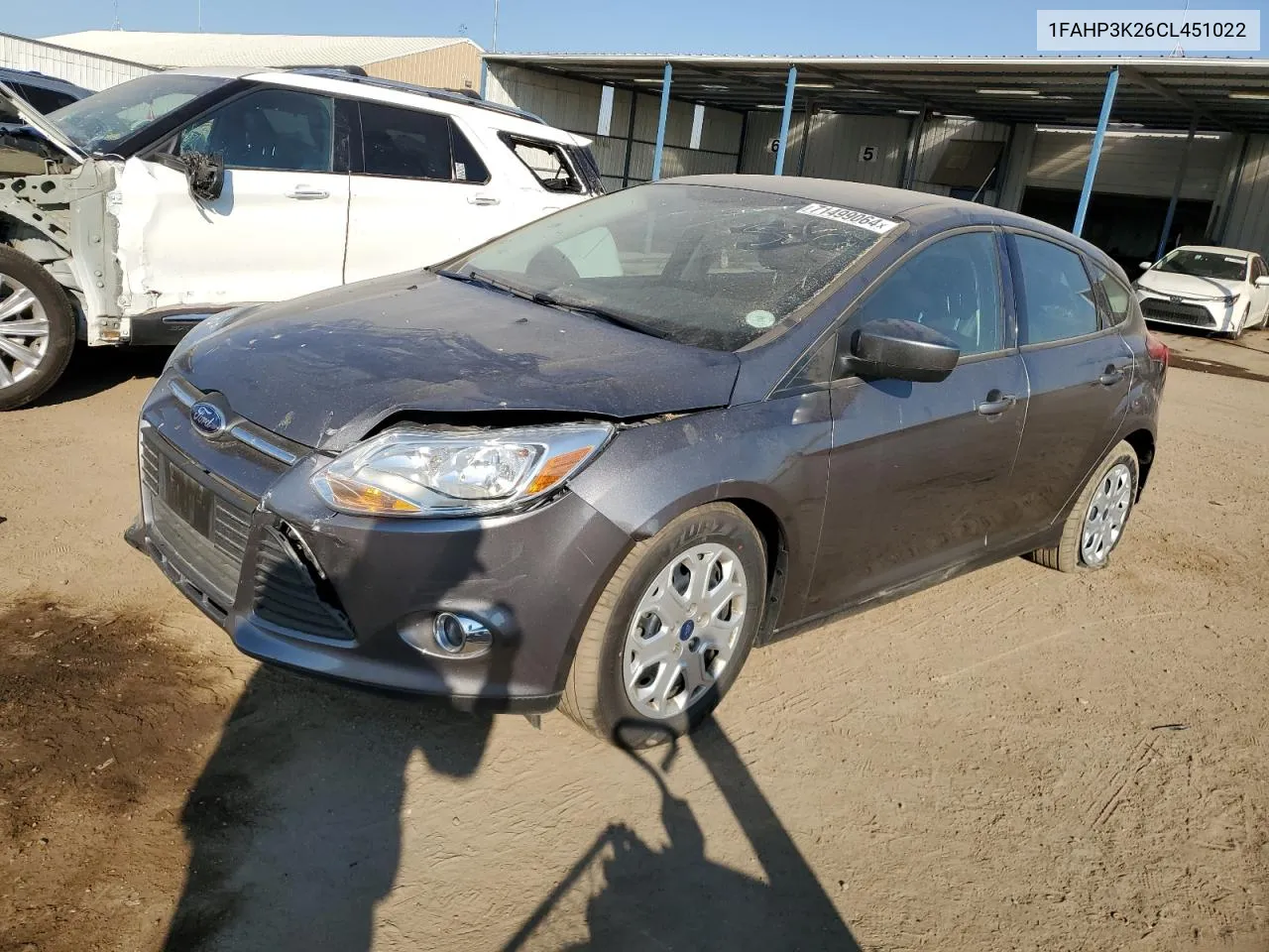 2012 Ford Focus Se VIN: 1FAHP3K26CL451022 Lot: 71499064