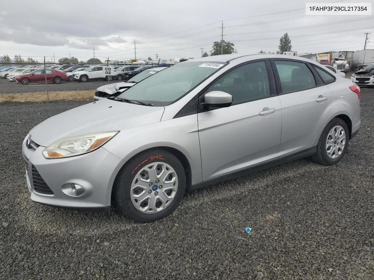 2012 Ford Focus Se VIN: 1FAHP3F29CL217354 Lot: 71593184