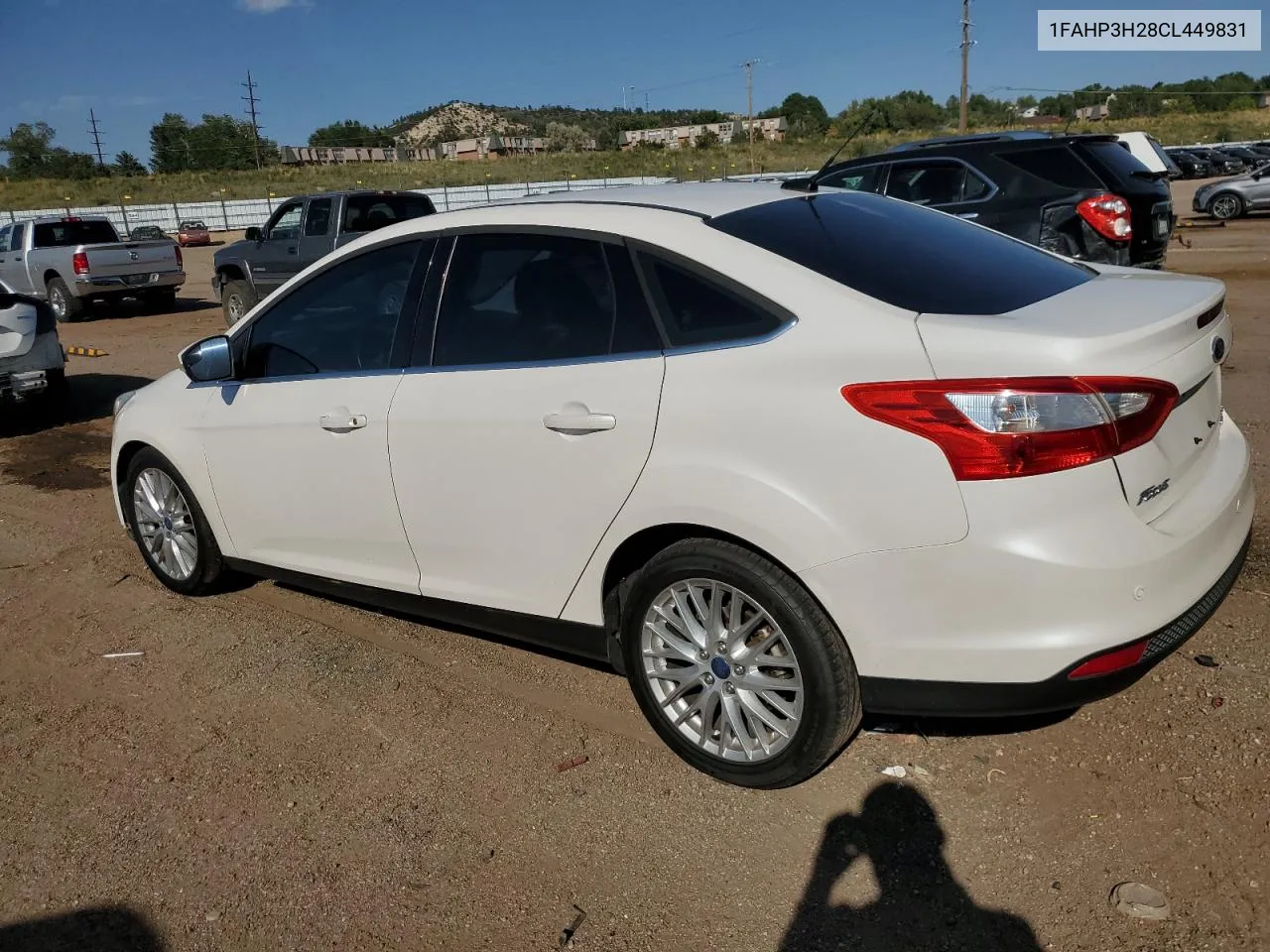 2012 Ford Focus Sel VIN: 1FAHP3H28CL449831 Lot: 71599444