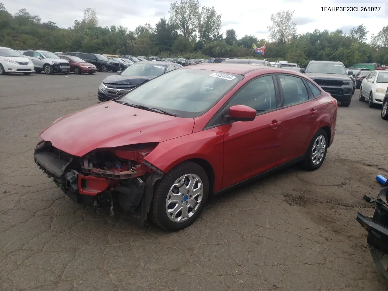 2012 Ford Focus Se VIN: 1FAHP3F23CL265027 Lot: 71623344