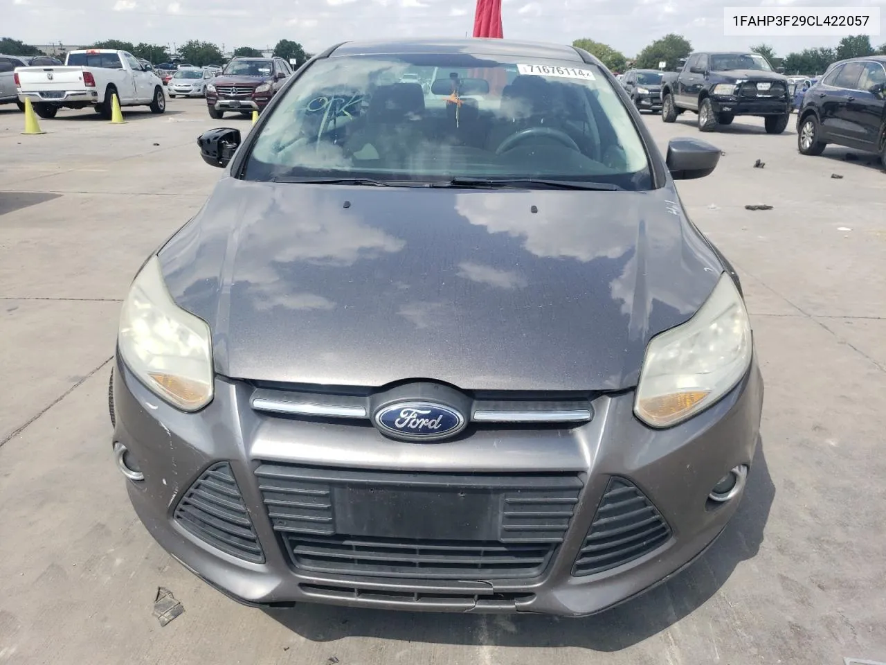 2012 Ford Focus Se VIN: 1FAHP3F29CL422057 Lot: 71676114