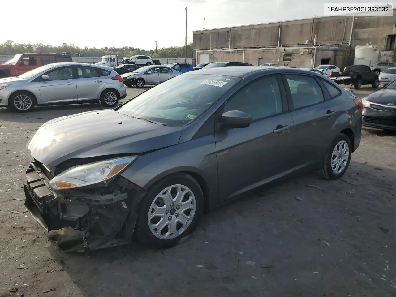 2012 Ford Focus Se VIN: 1FAHP3F20CL393032 Lot: 71686844