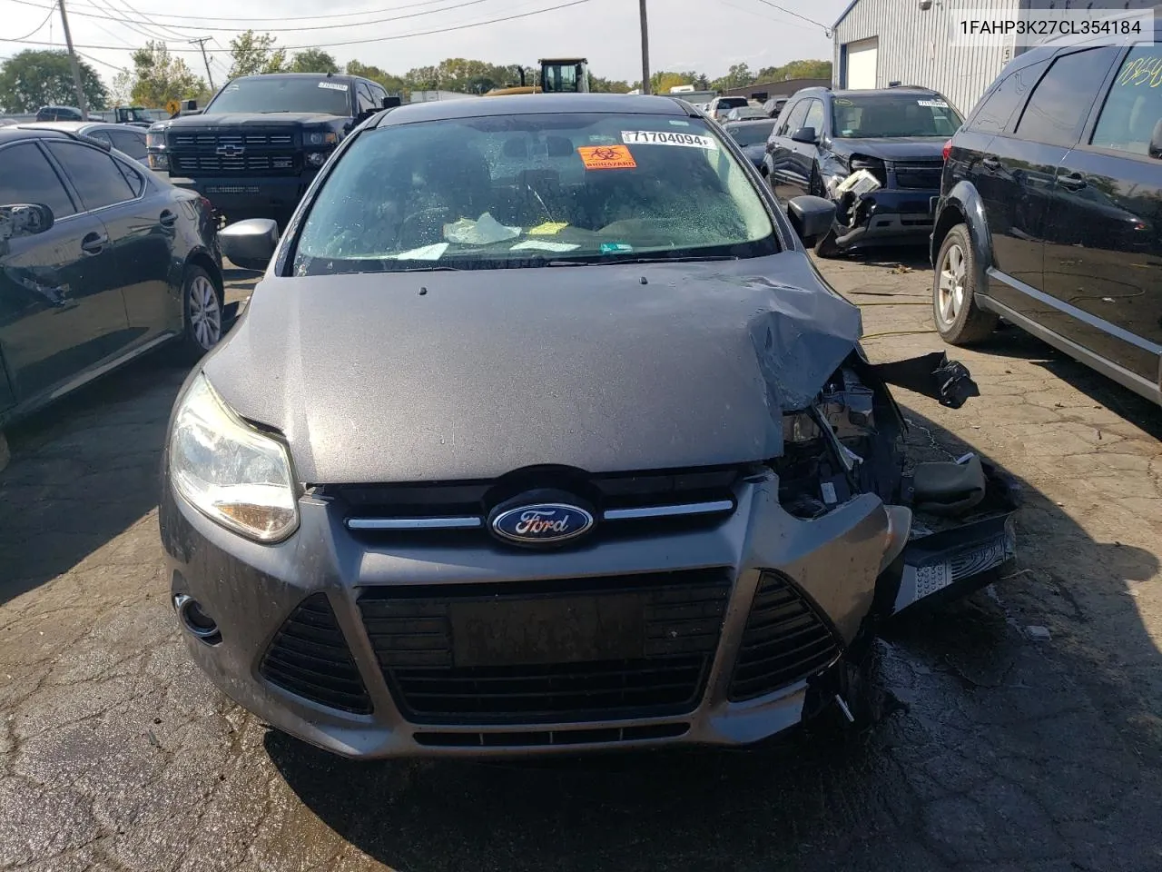 2012 Ford Focus Se VIN: 1FAHP3K27CL354184 Lot: 71704094