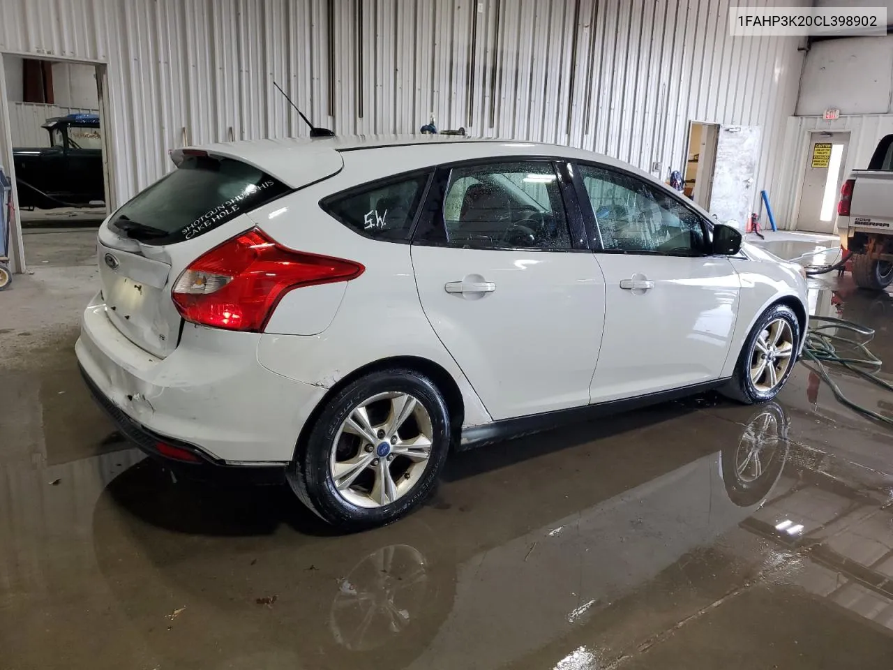 2012 Ford Focus Se VIN: 1FAHP3K20CL398902 Lot: 71777834