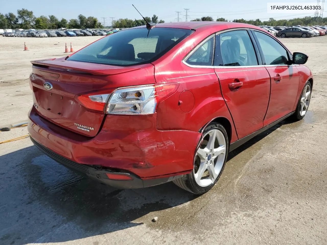 2012 Ford Focus Titanium VIN: 1FAHP3J26CL463303 Lot: 71945964